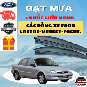 Gạt Mưa Ô Tô FORD LASER, RAPTO, ECOSPORT, TRANSIT, MONDEO, EVERET, ESCAFE, Silicon Nano Gạt Sạch Êm