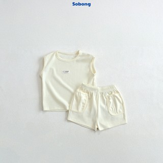 Bộ quần áo ba lỗ may tag basic cho bé trai, bé gái Hokiha vải cotton bozip mềm mại, thoáng mát size 8-17kg BB16