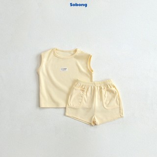 Bộ quần áo ba lỗ may tag basic cho bé trai, bé gái Hokiha vải cotton bozip mềm mại, thoáng mát size 8-17kg BB16