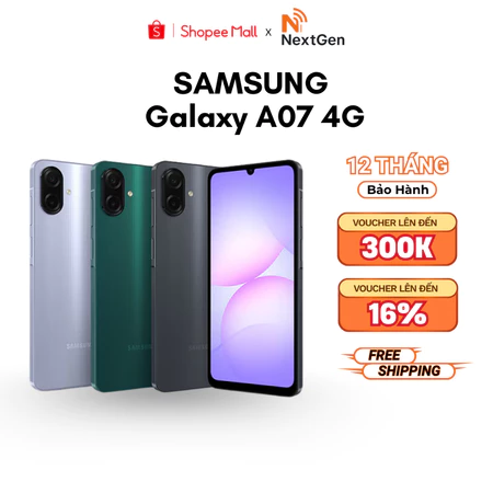 (Nguyên Seal) Điện thoại Samsung Galaxy A07 4G - Hàng Chính Hãng Bảo Hành 12 Tháng