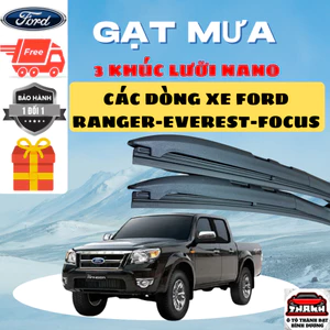 Gạt Mưa Ô Tô FORD RANGER ,EVERET, ECOSPORT, RAPTO, TERRITORY, MONDEO,LASER, Silicon Nano Gạt Sạch Êm