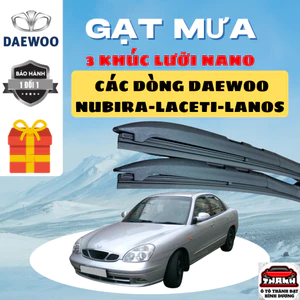 Gạt Mưa Ô Tô DAEWOO NUBIRA LEGANZA , LACETI, GENTRA, LANOS, MATIZ Loại Silicon Nano Lưỡi Gạt Sạch Êm