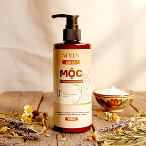 MYIN Kem Xả Mộc Thảo dược 300ml- Phục Hồi Tóc Hư Tổn - Dưỡng Mềm Mượt, Giảm Khô Xơ Chẻ Ngọn