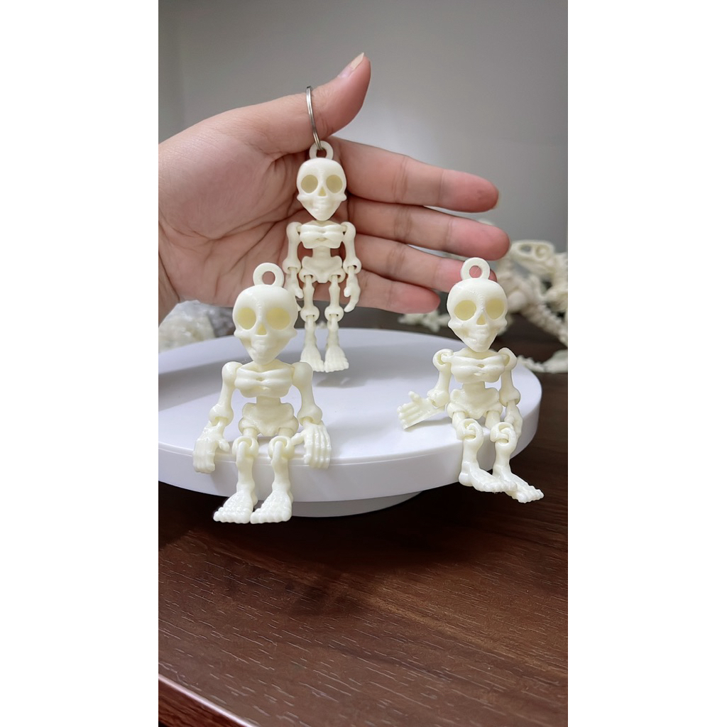 Móc khoá người xương- in 3D