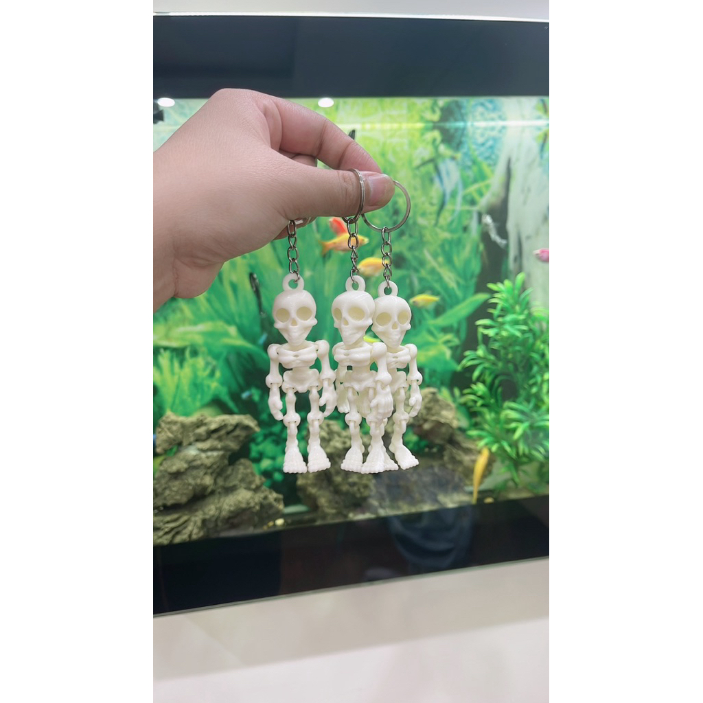 Móc khoá người xương- in 3D