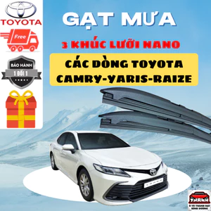 Gạt Mưa Ô Tô Các Dòng Xe TOYOTA CAMRY ,YARIS,VIOS,FORTUNER, INNOVA,HILUX,ALTIS,WIGO Silicon Nano Gạt Sạch Êm.3K