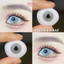 Lens mắt Agnes Gray màu xám trắng halloween - size vừa, thương hiệu Babiee Hàn Quốc, hsd 12 tháng