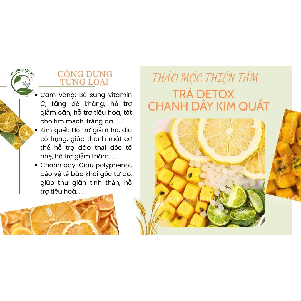 Trà Detox Chanh Dây Kim Quất Trắng Da Giảm Cân Triệu Lộ Tư - Mua 30 Gói Tặng 3 Gói Và Tặng Thêm 1 Gói Trà Bất Kỳ