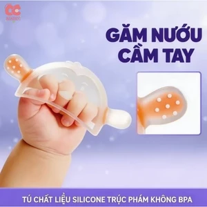 Gặm nướu cho bé bằng silicon mềm hình chim cánh cụt, không độc hại, hỗ trợ bé trong giai đoạn mọc răng