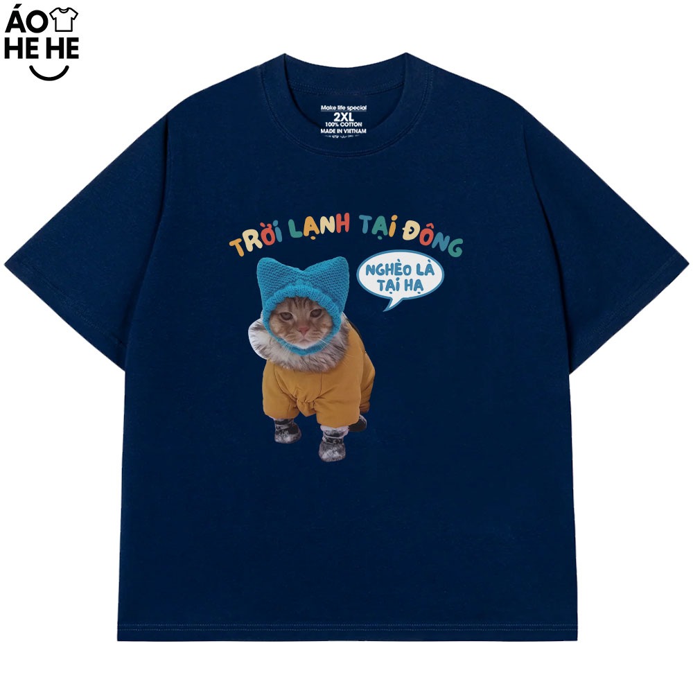 Áo In Chữ Hài Hước Nghèo Là Tại Hạ Câu Nói Text Hài Form Rộng Cotton In Theo Yêu Cầu