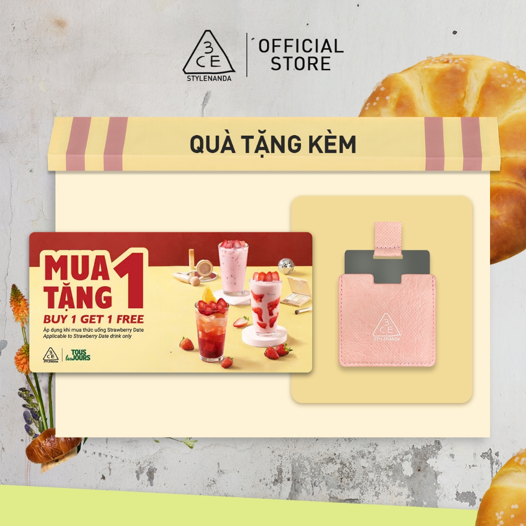 (GWP) 3CE Gương & Voucher Tous Les Jours