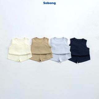 Bộ quần áo ba lỗ basic cho bé trai, bé gái Hokiha vải cotton bozip mềm mại, thoáng mát size 8-17kg BB20