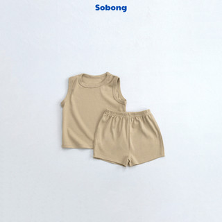 Bộ quần áo ba lỗ basic cho bé trai, bé gái Hokiha vải cotton bozip mềm mại, thoáng mát size 8-17kg BB20