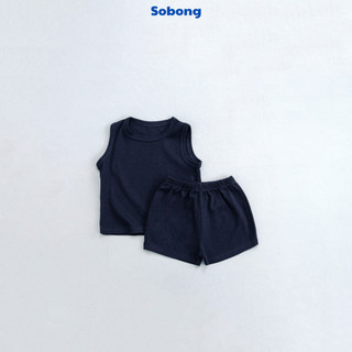 Bộ quần áo ba lỗ basic cho bé trai, bé gái Hokiha vải cotton bozip mềm mại, thoáng mát size 8-17kg BB20