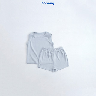 Bộ quần áo ba lỗ basic cho bé trai, bé gái Hokiha vải cotton bozip mềm mại, thoáng mát size 8-17kg BB20