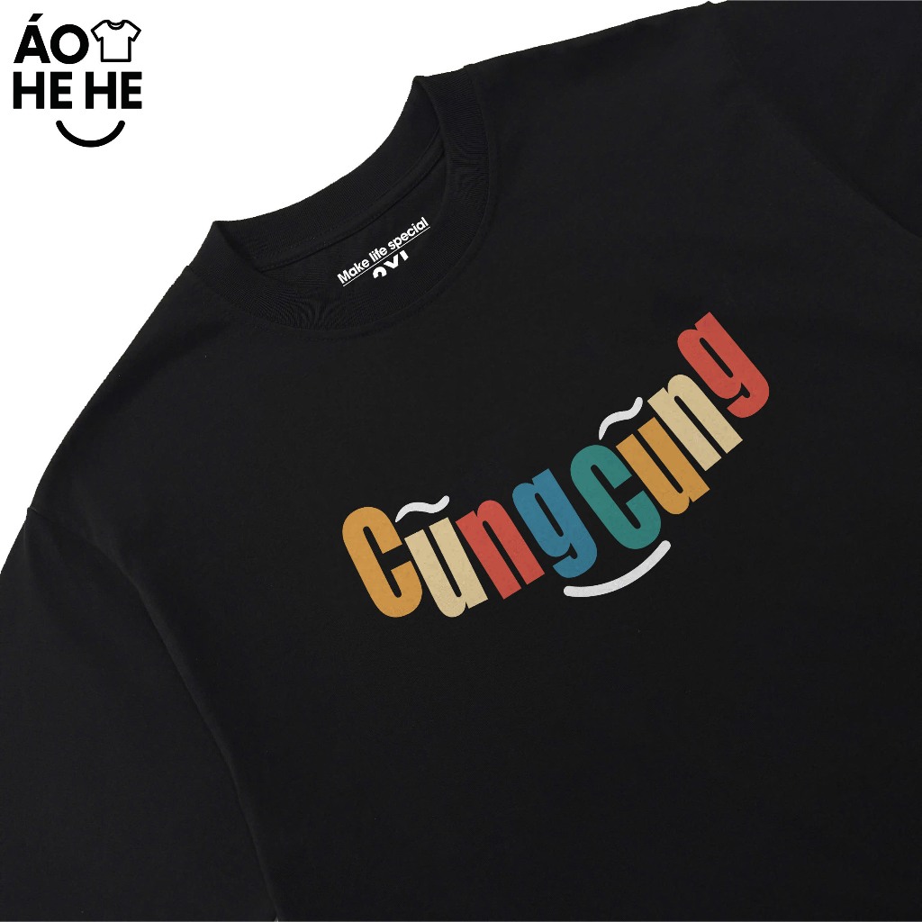 Áo Thun In Chữ Hài Hước Cũng Cũng Câu Nói Text Văn Phòng Công Sở Form Rộng Cotton