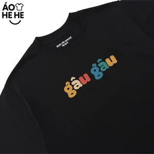 Áo Thun In Chữ Hài Hước Gâu Gâu Câu Nói Text Hài Form Rộng Cotton In Theo Yêu Cầu