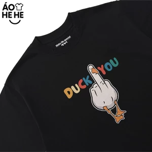 Áo Thun In Chữ Hài Hước Duck You Câu Nói Text Hài Form Rộng Cotton In Theo Yêu Cầu