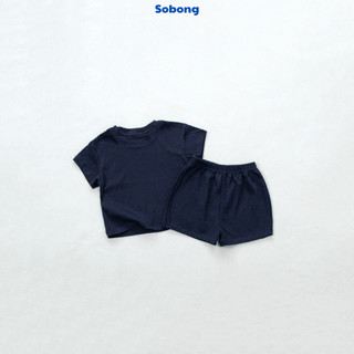 Bộ quần áo cộc tay trơn cho bé trai, bé gái Hokiha vải cotton bozip mềm mại, thoáng mát size 8-17kg BB17