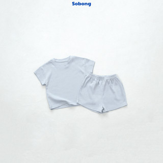 Bộ quần áo cộc tay trơn cho bé trai, bé gái Hokiha vải cotton bozip mềm mại, thoáng mát size 8-17kg BB17