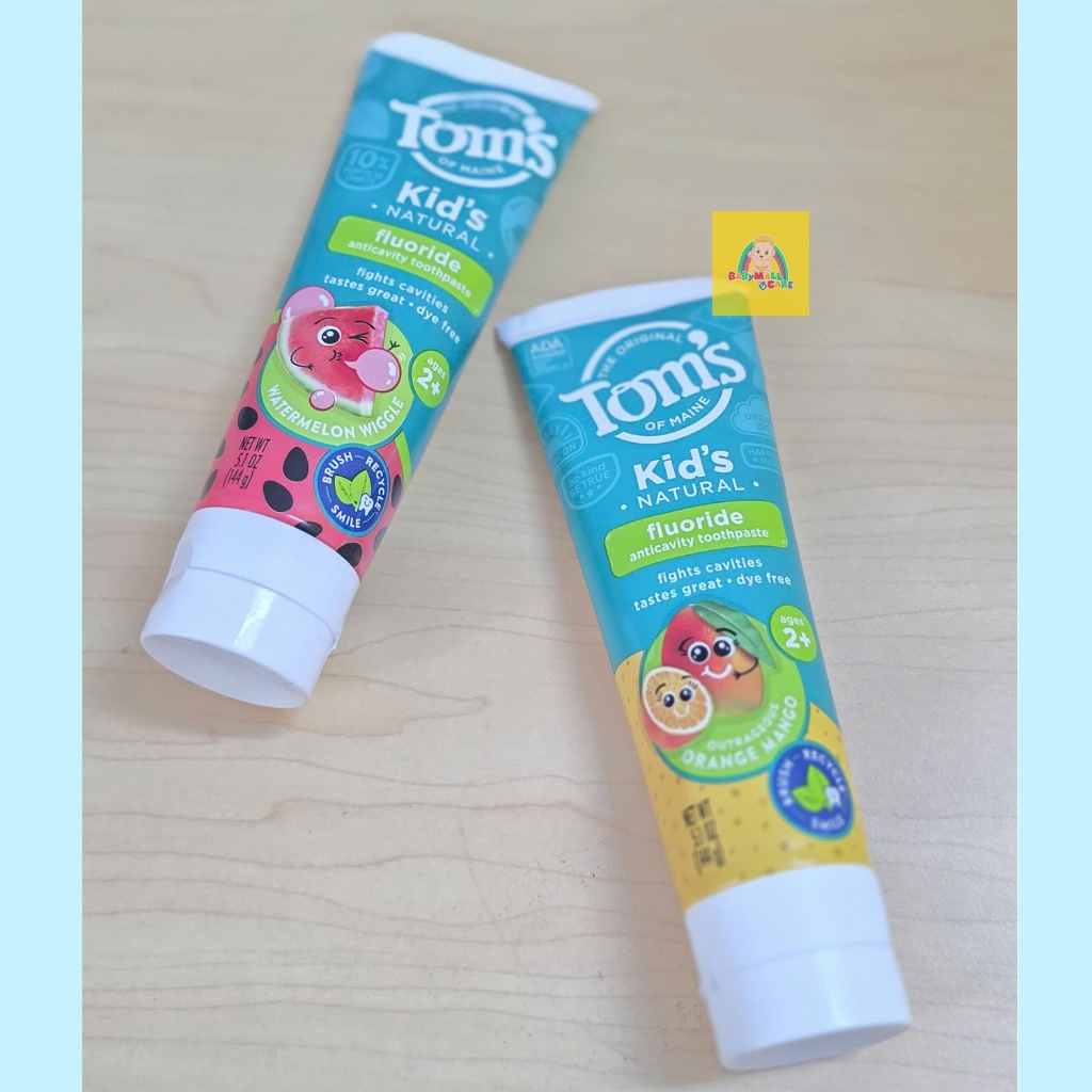 Kem Đánh Răng Tom’s Of Maine Kid’s Natural Fluoride 2+ Babymall & Care 144g Dưa Hấu/Xoài