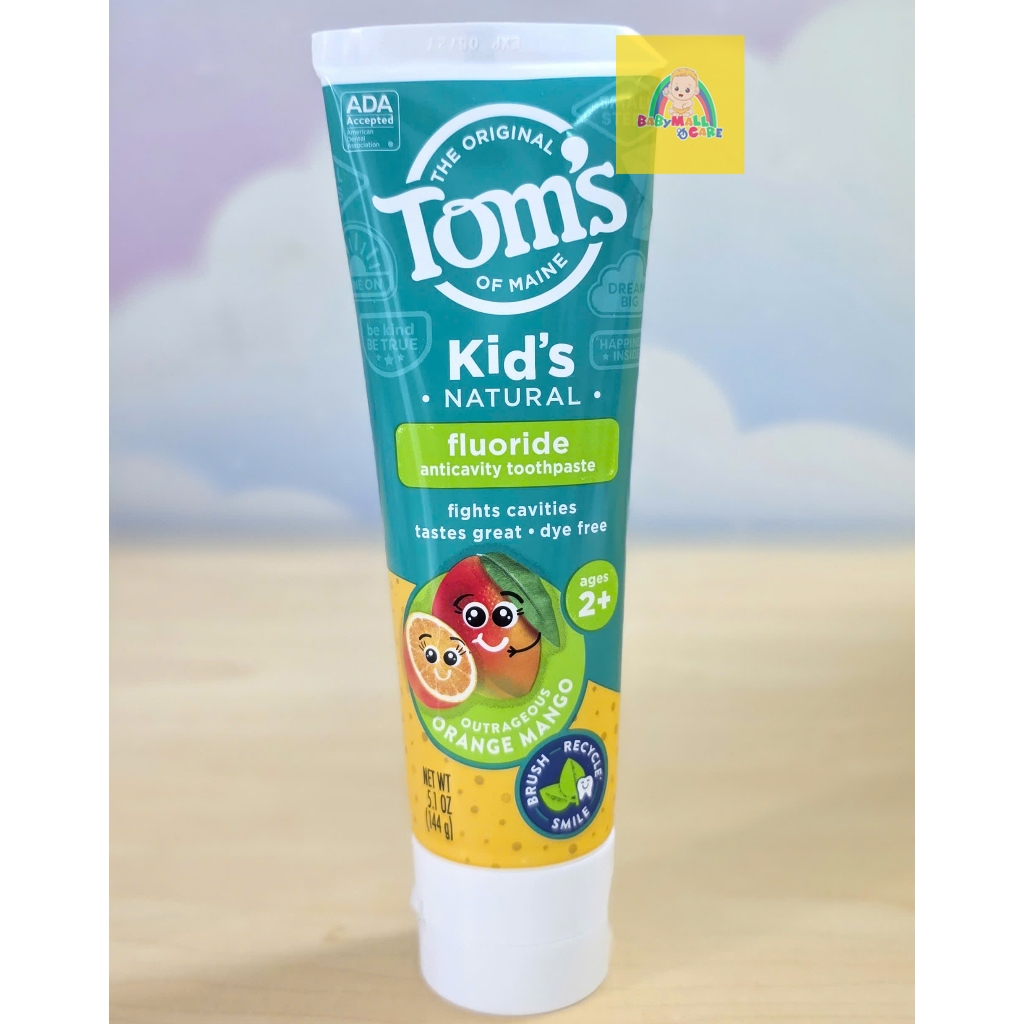 Kem Đánh Răng Tom’s Of Maine Kid’s Natural Fluoride 2+ Babymall & Care 144g Dưa Hấu/Xoài