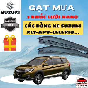 Gạt Mưa Ô Tô SUZUKI: XL7, ERTIGA, CIAZ, SWIFT, VITARA, VAN ... Lưỡi SILICON NANO Gạt Sạch Êm. SZ3K