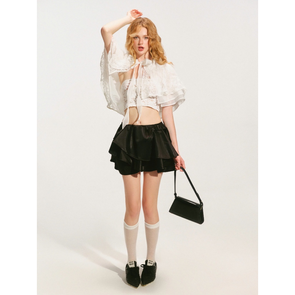 Ophelia Skort - Remmus | Quần váy lụa xòe 2 lớp - BST DOLLY HOUSE