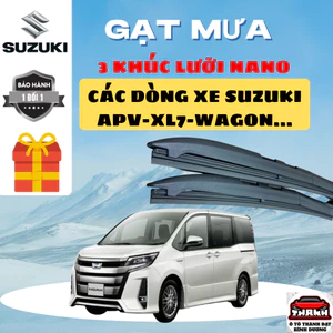 Gạt Mưa Ô Tô SUZUKI APV, BIND VAN, CAIZ, SUPER,CAMRY, WAGON, ERTIGA, Loại Silicon nano Gạt Sạch Êm