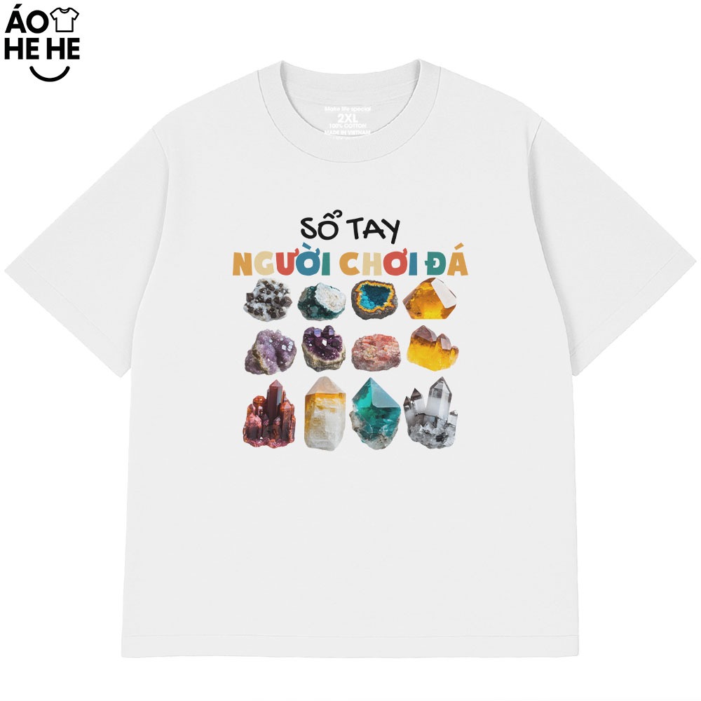 Áo Thun In Chữ Hài Hước Sổ Tay Người Choi Đá Câu Nói Text Hài Form Rộng Cotton In Theo Yêu Cầu