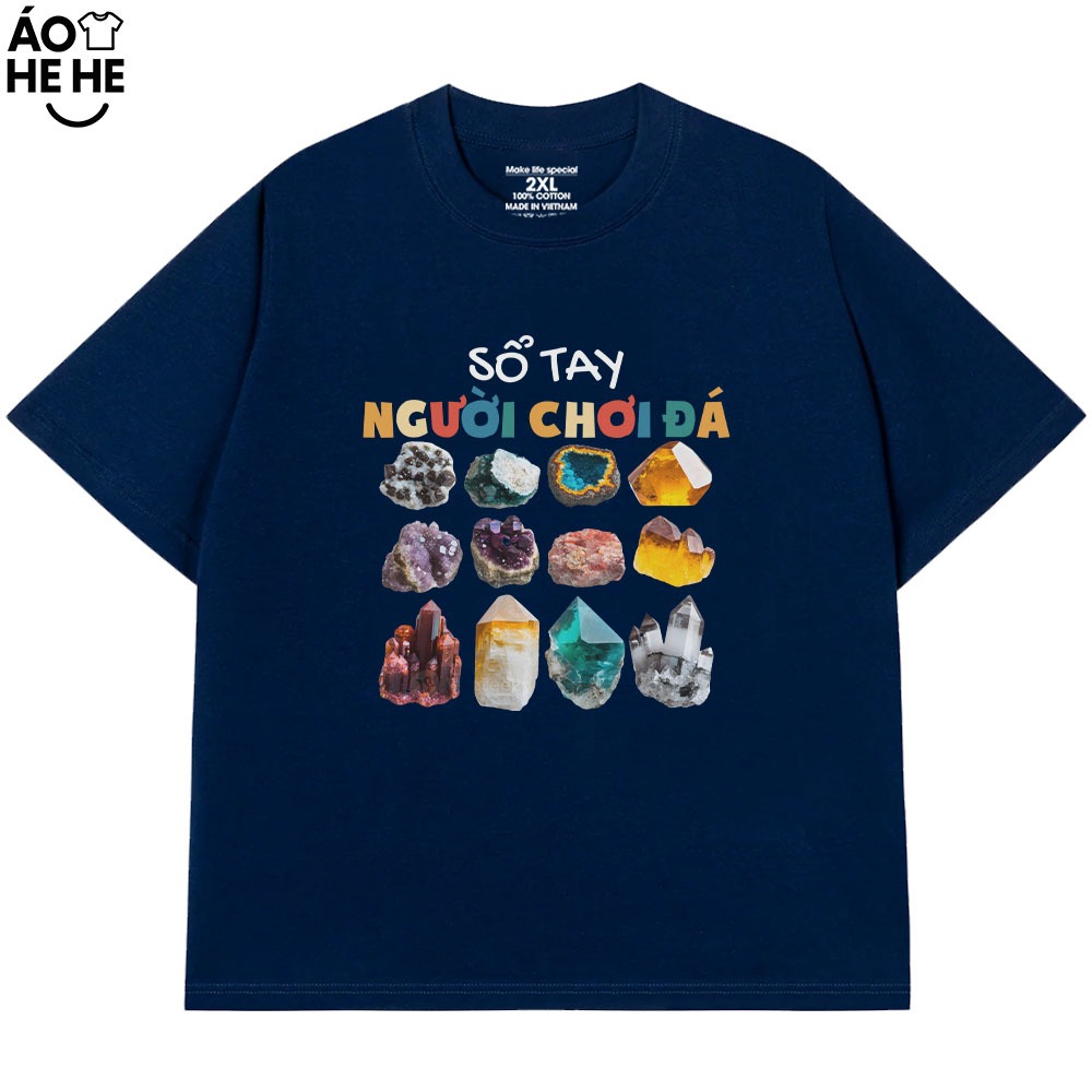 Áo Thun In Chữ Hài Hước Sổ Tay Người Choi Đá Câu Nói Text Hài Form Rộng Cotton In Theo Yêu Cầu
