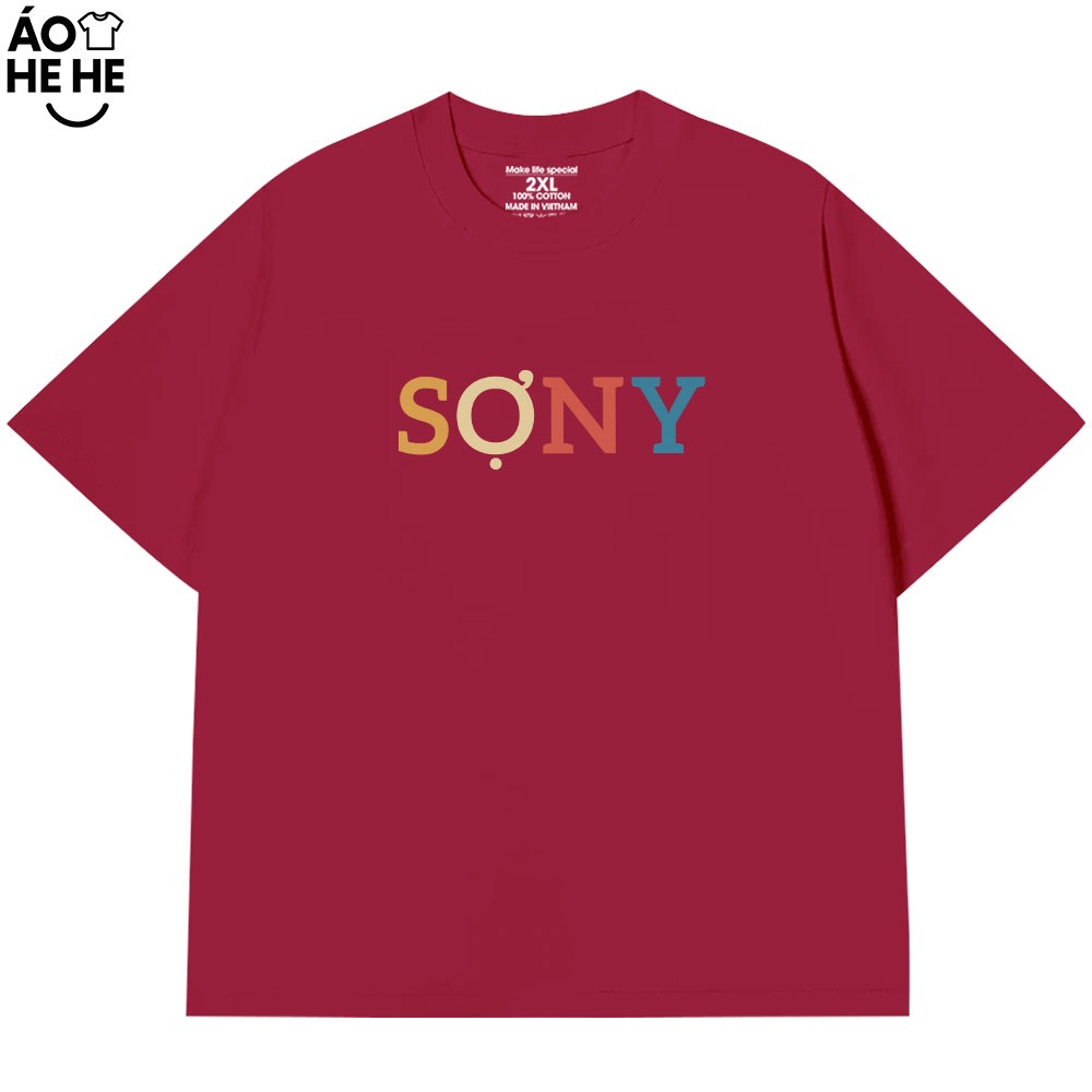 Áo Thun In Chữ Hài Hước SỢ NY Câu Nói Text Hài Form Rộng Cotton In Theo Yêu Cầu