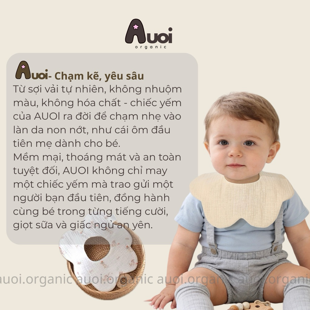 (Combo 5 chiếc) Yếm Xô Hoạ Tiết, Yếm Xô Muslin 4 Lớp Xoay 360 Độ Cho Bé Sơ Sinh, Ăn Dặm Mềm Mại Thấm Hút Tốt