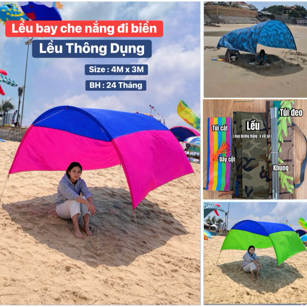 Lều Bay Che Nắng Đi Biển Gấp Gọn Tiện Dụng [ TỔNG HỢP ]  – Lều Du Lịch Dã Ngoại (Huy Phạm)