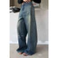 Quần jeans suông đính đá bên