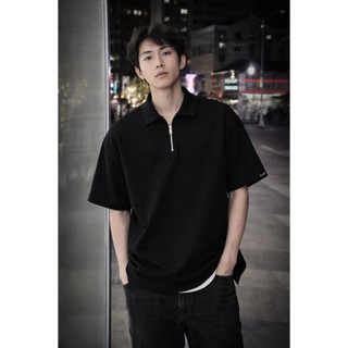 Áo Polo ZIP Local Brand Unisex LUCID BASIC  Cao Cấp Nam Nữ Tay Lỡ From Rộng Chất Cotton