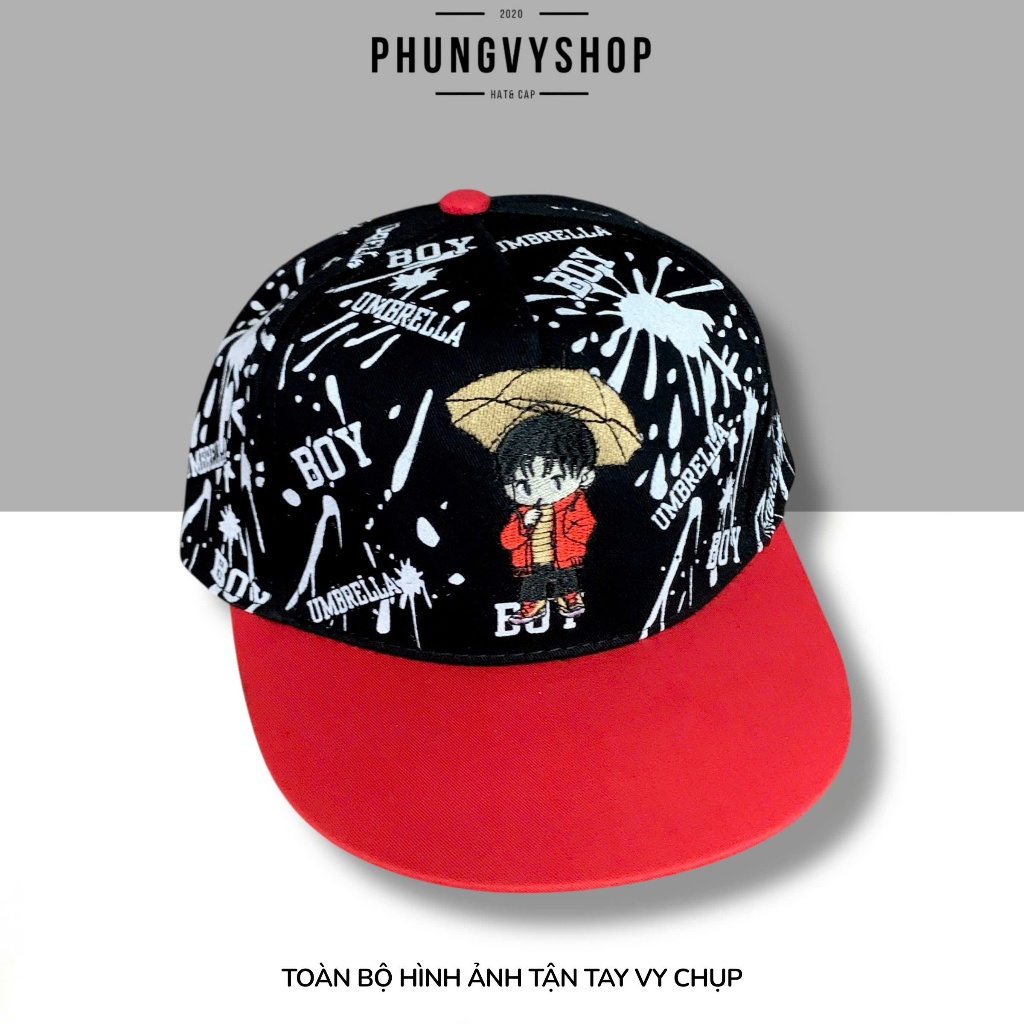 Bé 4-8 TUỔI/ Mũ hiphop snapback lưỡi trai bé trai phungvyshop- Nón trẻ em / BOYCAMDU/