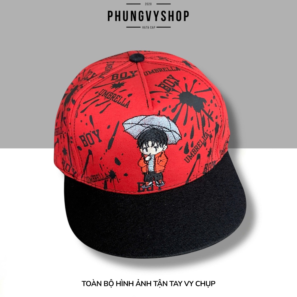 Bé 4-8 TUỔI/ Mũ hiphop snapback lưỡi trai bé trai phungvyshop- Nón trẻ em / BOYCAMDU/
