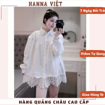 Váy Nữ, Váy Babydoll Nữ, Váy Sơ Mi Babydoll Trắng Ly Ngực Pha Chân Ren Sang Chảnh Loại 1 H11 Ms377