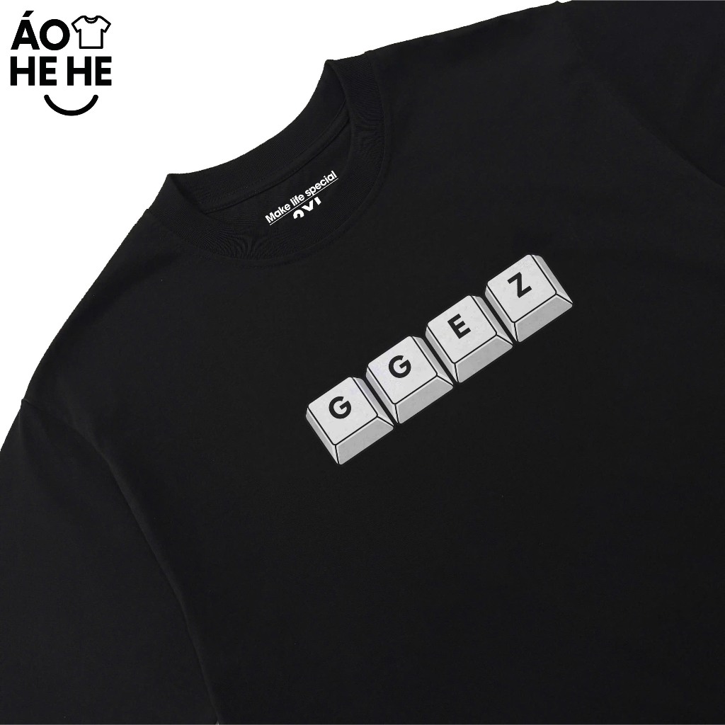 Áo Thun In Chữ Hài Hước GGEZ Câu Nói Text Văn Phòng Công Sở Form Rộng Cotton 230gsm