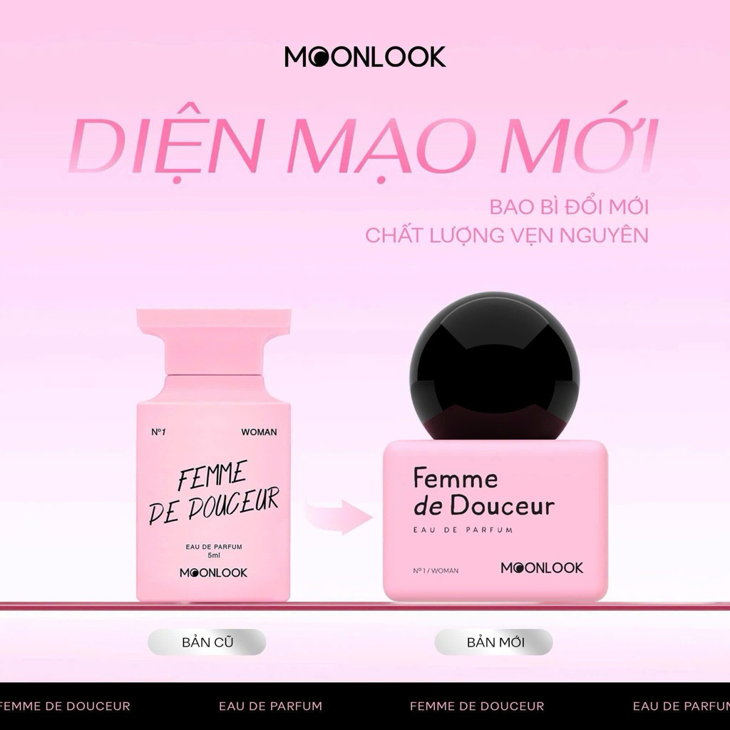 <Mẫu Mới 2026> Nước hoa vùng kín Moonlook 5ml Hàn Quốc hương thơm quyến rũ tinh tế cho nàng