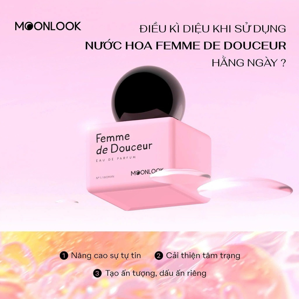 <Mẫu Mới 2026> Nước hoa vùng kín Moonlook 5ml Hàn Quốc hương thơm quyến rũ tinh tế cho nàng