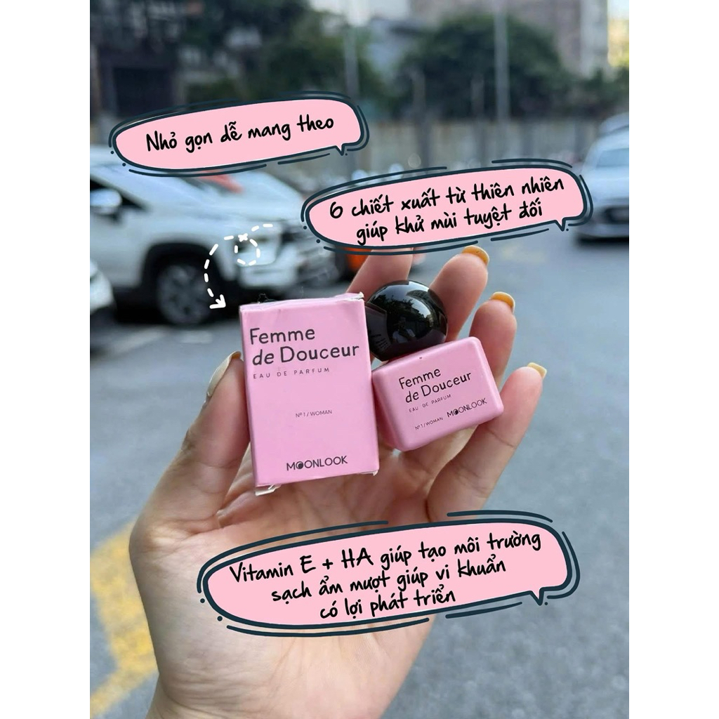 <Mẫu Mới 2026> Nước hoa vùng kín Moonlook 5ml Hàn Quốc hương thơm quyến rũ tinh tế cho nàng