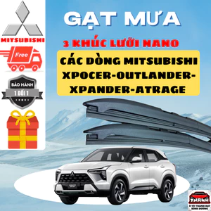 Gạt Mưa XFORCE, Cần Gạt Ô Tô MITSUBISHI, TRITON, XPANDER, ATTRAGE,..Lưỡi Silicon NANO Gạt Sạch Êm.3K