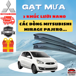 Gạt Mưa MIRANGE ,Luỡi Gạt Ô Tô MITSUBISHI,ATTRAGE,TRITON,XPANDER,PAJERO.Silicon NANO Gạt Sạch Êm. 3K