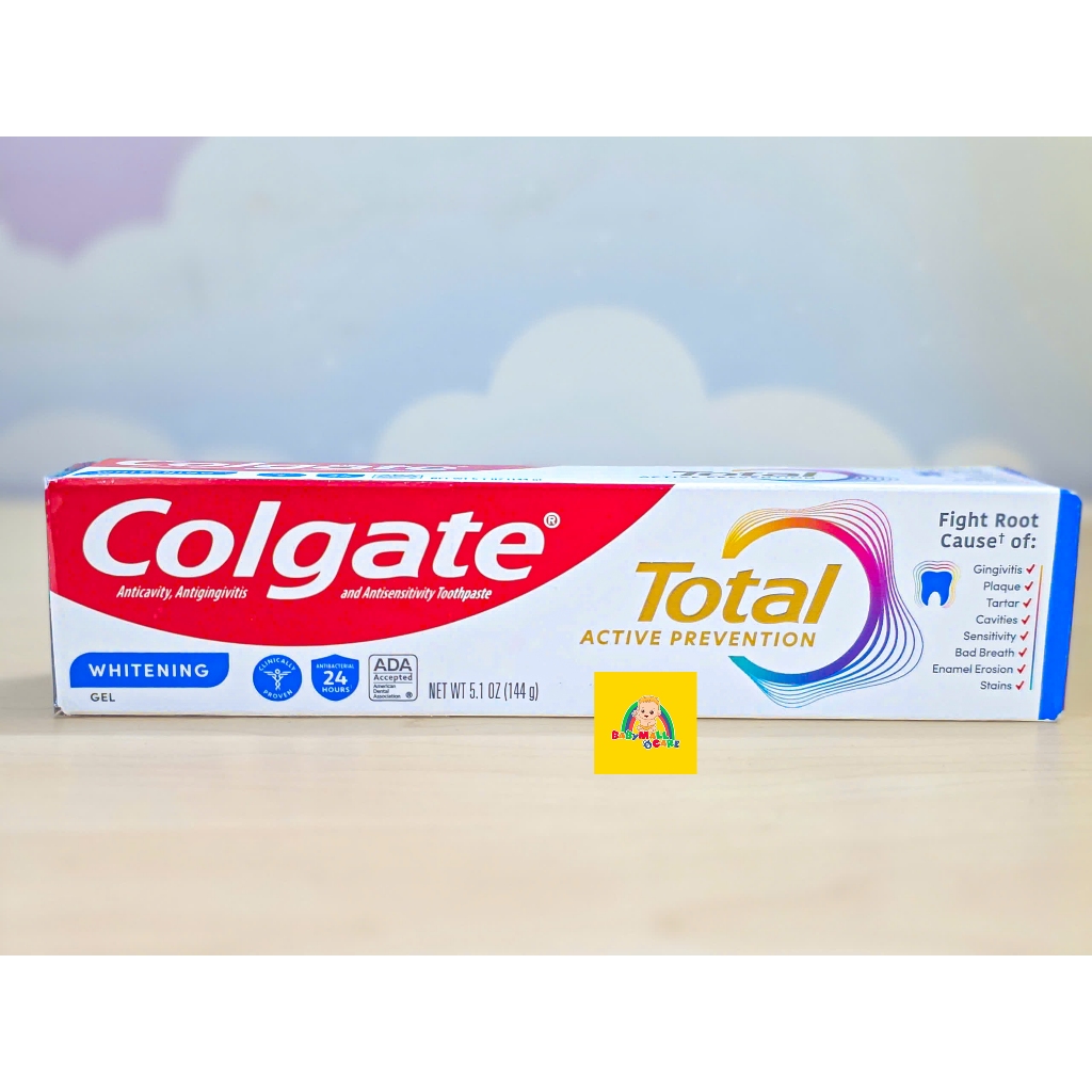 Kem Đánh Răng Colgate Total Active Prevention Whitening Gel 144g | Babymall & Care