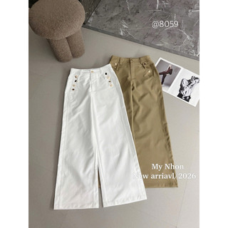 ( Sale ) Quần thô xuông túi cúc form dáng nét lên đồ siêu xinh cao cấp