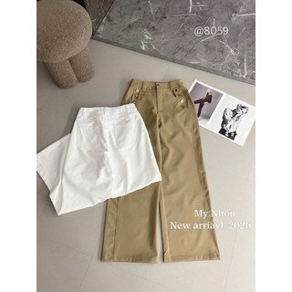 ( Sale ) Quần thô xuông túi cúc form dáng nét lên đồ siêu xinh cao cấp