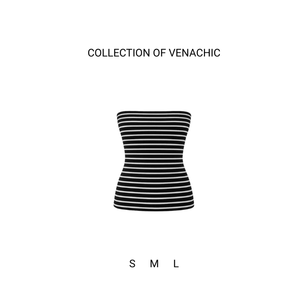 [KÈM MÚT] Áo ống kẻ sọc basic ôm body vải cotton mịn Venachic Women A23M | BigBuy360 - bigbuy360.vn