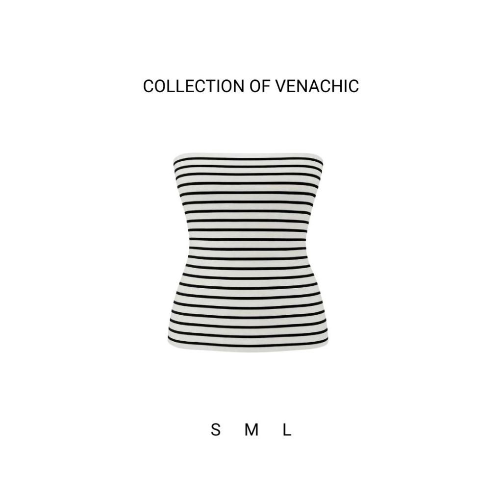 [KÈM MÚT] Áo ống kẻ sọc basic ôm body vải cotton mịn Venachic Women A23M | BigBuy360 - bigbuy360.vn